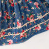 GIRLS BLUE FLORAL PRINT DRESS
