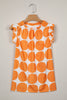 Blue Polka Dot Print Frilled Round Neck Shift Tank Top