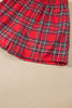 Red Plaid MERRY Holiday Long Sleeve Top and Shorts Set