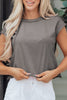 Medium Grey Mineral Wash Boxy Fit Cotton Tank Top
