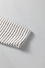 White Stripe Square Neck Long Sleeve Top