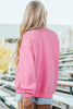 Black Oversize Drop Shoulder Reversible Mock Neck Sweatshirt