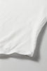 White Ribbed Long Sleeve Crew Neck Solid Color Bodysuit