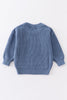 Blue pullover sweater