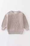 Grey pullover sweater