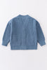 Blue pocket cardigan sweater
