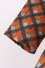 Premium brown plaid muslin dress