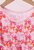Premium berry blossom bows ruffle bamboo dress