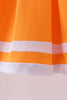 Premium Orange Tennessee Go Team embroidery ruffle dress