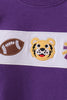 Premium Purple LSU tiger applique top