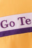 Premium Yellow LSU Go Team embroidery top