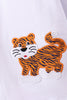 Premium Navy Auburn tiger applique pants set