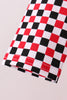 Checkered Georgia dog embroidery top