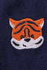 Premium Navy Auburn tiger embroidery cardigan