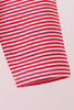 Premium Red Georgia bulldog embroidery stripe top