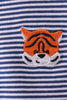 Premium Blue Auburn stripe tiger top