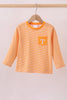 Premium Orange Tennessee embroidery gingham top