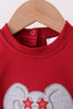 Maroon elephant Alabama football applique bubble