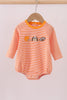 Premium Orange Tennessee puppy football stripe bubble