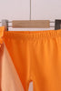 Premium Orange Tennessee puppy football embroidery ruffle pants set