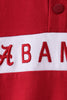 Premium Maroon Alabama embroidery ruffle top