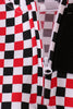 Checkered Georgia half zipper pullover top