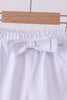 Premium White bow shorts
