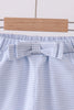 Premium Blue&white stripe bow shorts