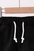 Premium Black drawstring shorts
