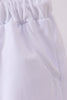 Premium White drawstring shorts