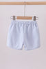 Premium Blue&white stripe drawstring shorts