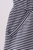 Premium Navy&white stripe drawstring shorts