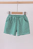 Premium Green&white stripe shorts