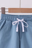 Dusty blue pocket performance shorts