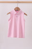 Pink everyday Knit Collared Tank