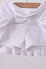 White pleated skort
