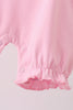 Pink ghost pumpkin embroidery romper