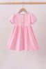 Pink ghost pumpkin embroidery dress