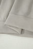 Smoke Green Contrast Trim Zip Up Sporty Jacket Drawstring Mini Skort 2pcs Set