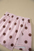 Brown Polka Dot Two Piece Set Long Sleeve Casual Skirt Set