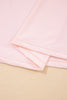 Pink Plus Size Build-in Shorts Sleeveless Dress With Short Two Piece Set