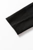 Black Slim Fit High Neck Long Sleeve Basic Top