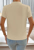 Sail Blue Silky Notched Neckline Petal Sleeve Blouse