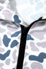 Multicolour Plus Camouflage Print Quarter Zip Kangaroo Pocket Pullover Sweatshirt