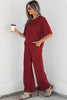 Sky Blue Drop Shoulder Boxy Tee and Barrel Pants Set