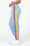 Light Blue Counting Rainbows High Waist Sweatpants