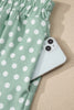Green Polka Dot Print Short Set
