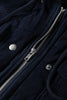 Sail Blue 2 in 1 Thermal Knit Textured Hooded Jacket