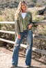 Laurel Green 2 in 1 Thermal Knit Textured Hooded Jacket