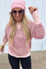 Khaki Leopard Print Patchwork Crew Neck Sweatshirt